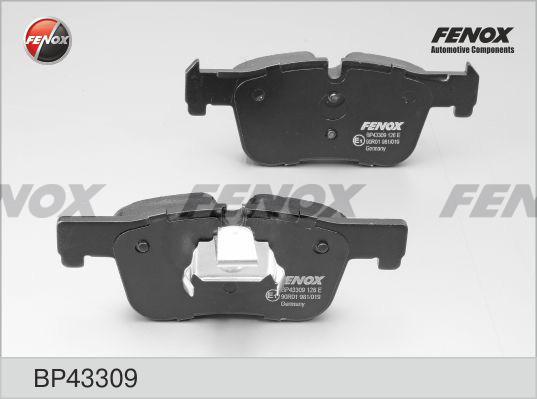 Fenox BP43309 - Тормозные колодки, дисковые, комплект avtokuzovplus.com.ua
