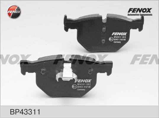Fenox BP43311 - Гальмівні колодки, дискові гальма autocars.com.ua