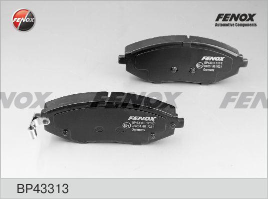 Fenox BP43313 - Тормозные колодки, дисковые, комплект avtokuzovplus.com.ua