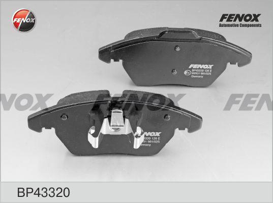 Fenox BP43320 - Тормозные колодки, дисковые, комплект avtokuzovplus.com.ua
