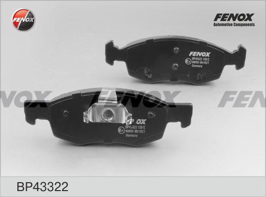 Fenox BP43322 - Гальмівні колодки, дискові гальма autocars.com.ua