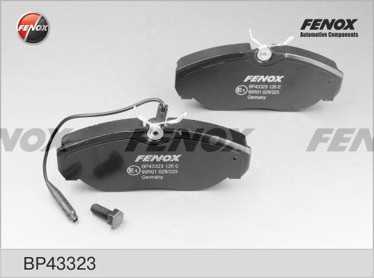 Fenox BP43323 - Тормозные колодки, дисковые, комплект autodnr.net