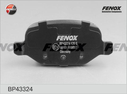 Fenox BP43324 - Гальмівні колодки, дискові гальма autocars.com.ua
