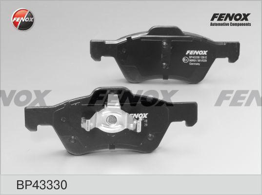 Fenox BP43330 - Тормозные колодки, дисковые, комплект avtokuzovplus.com.ua