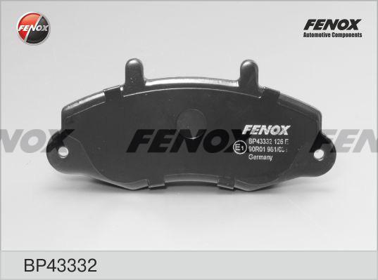 Fenox BP43332 - Гальмівні колодки, дискові гальма autocars.com.ua