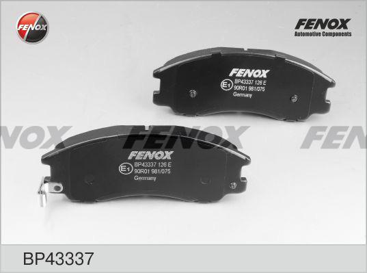 Fenox BP43337 - Гальмівні колодки, дискові гальма autocars.com.ua