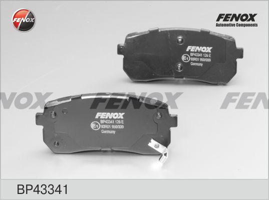 Fenox BP43341 - Гальмівні колодки, дискові гальма autocars.com.ua
