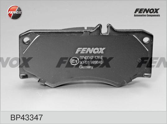 Fenox BP43347 - Гальмівні колодки, дискові гальма autocars.com.ua