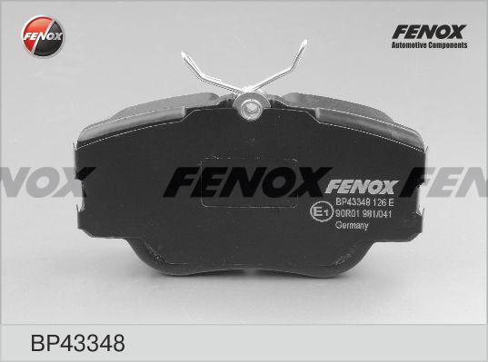 Fenox BP43348 - Тормозные колодки, дисковые, комплект avtokuzovplus.com.ua