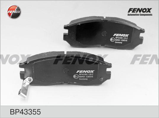 Fenox BP43355 - Тормозные колодки, дисковые, комплект avtokuzovplus.com.ua