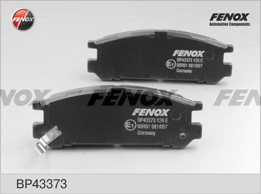 Fenox BP43373 - Гальмівні колодки, дискові гальма autocars.com.ua