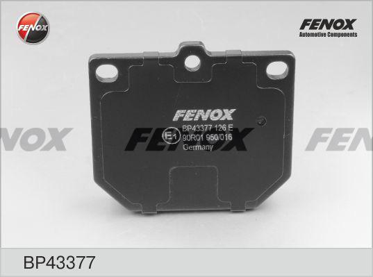 Fenox BP43377 - Тормозные колодки, дисковые, комплект avtokuzovplus.com.ua