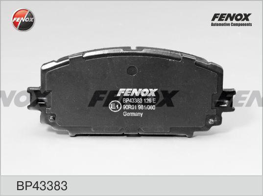 Fenox BP43383 - Гальмівні колодки, дискові гальма autocars.com.ua