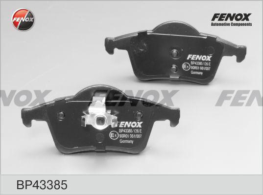 Fenox BP43385 - Тормозные колодки, дисковые, комплект avtokuzovplus.com.ua