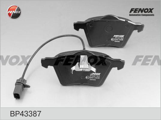 Fenox BP43387 - Тормозные колодки, дисковые, комплект avtokuzovplus.com.ua