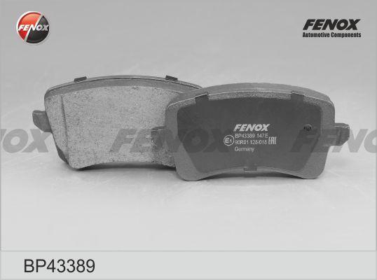 Fenox BP43389 - Гальмівні колодки, дискові гальма autocars.com.ua