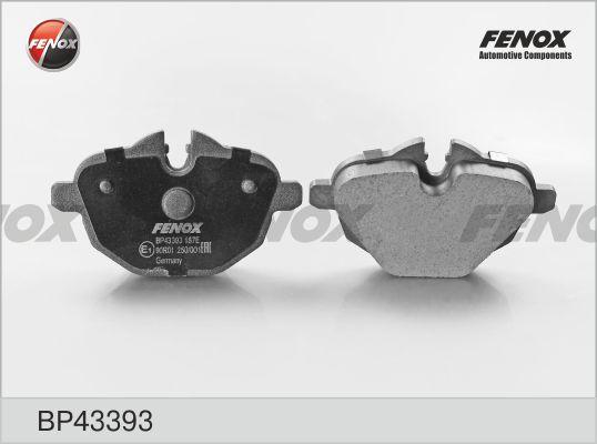 Fenox BP43393 - Тормозные колодки, дисковые, комплект avtokuzovplus.com.ua