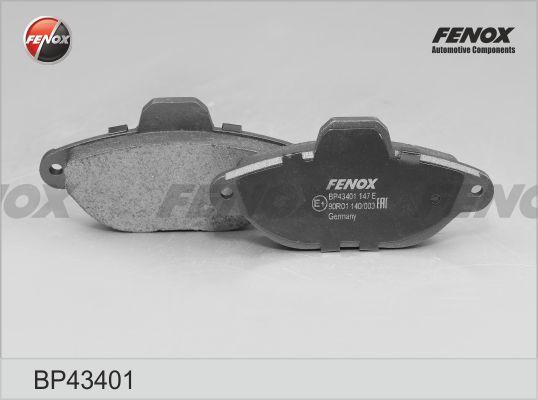 Fenox BP43401 - Гальмівні колодки, дискові гальма autocars.com.ua