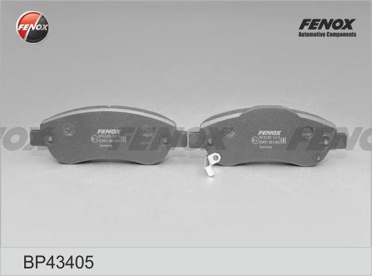 Fenox BP43405 - Тормозные колодки, дисковые, комплект autodnr.net