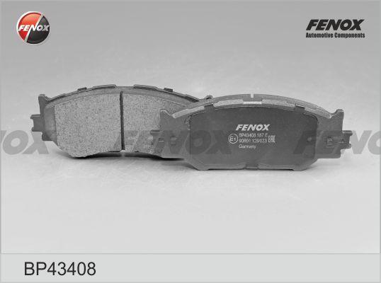 Fenox BP43408 - Тормозные колодки, дисковые, комплект avtokuzovplus.com.ua