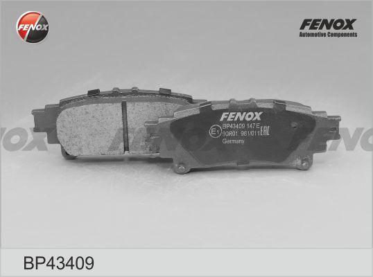 Fenox BP43409 - Тормозные колодки, дисковые, комплект avtokuzovplus.com.ua