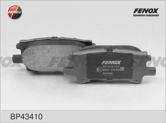 Fenox BP43410 - Тормозные колодки, дисковые, комплект avtokuzovplus.com.ua