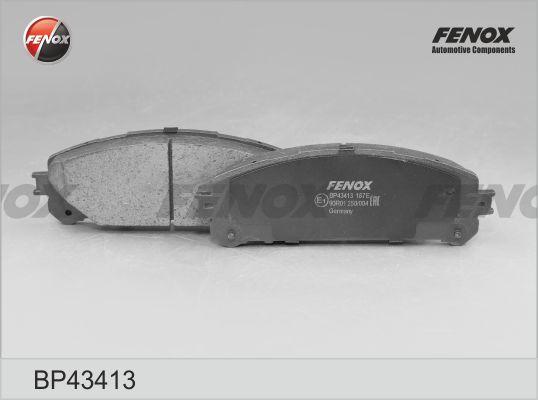 Fenox BP43413 - Тормозные колодки, дисковые, комплект autodnr.net