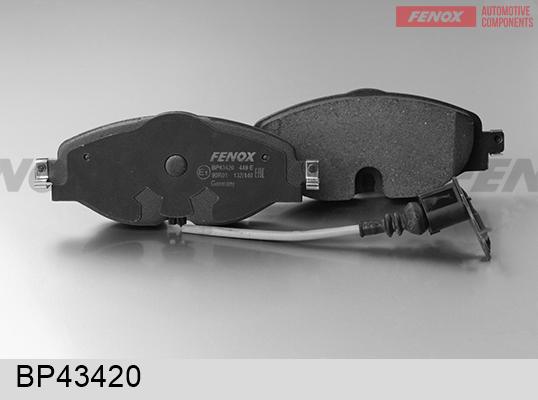 Fenox BP43420 - Тормозные колодки, дисковые, комплект avtokuzovplus.com.ua