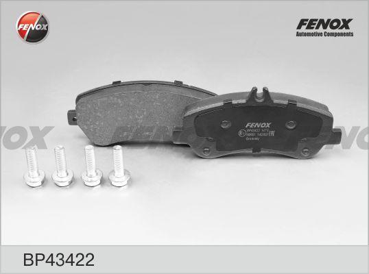 Fenox BP43422 - Гальмівні колодки, дискові гальма autocars.com.ua