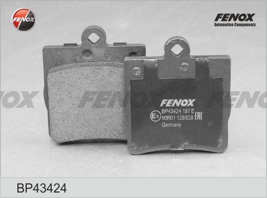 Fenox BP43424 - Тормозные колодки, дисковые, комплект autodnr.net