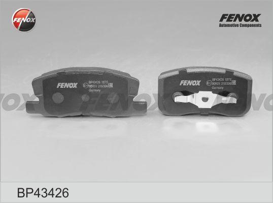 Fenox BP43426 - Тормозные колодки, дисковые, комплект avtokuzovplus.com.ua