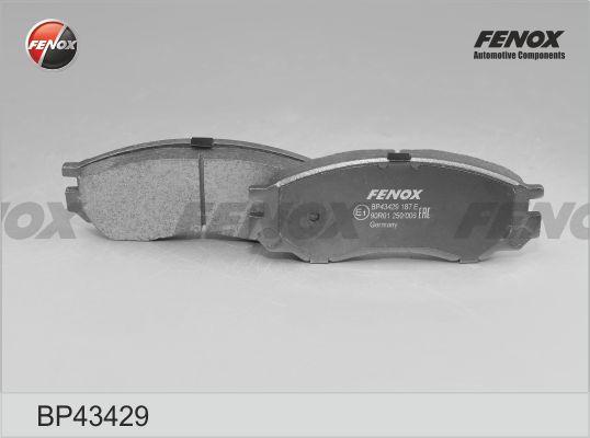 Fenox BP43429 - Тормозные колодки, дисковые, комплект autodnr.net