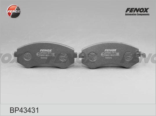 Fenox BP43431 - Гальмівні колодки, дискові гальма autocars.com.ua