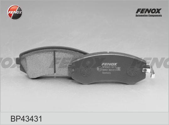 Fenox BP43431 - Тормозные колодки, дисковые, комплект avtokuzovplus.com.ua