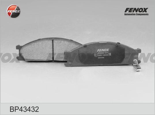 Fenox BP43432 - Гальмівні колодки, дискові гальма autocars.com.ua