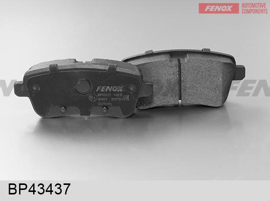 Fenox BP43437 - Гальмівні колодки, дискові гальма autocars.com.ua