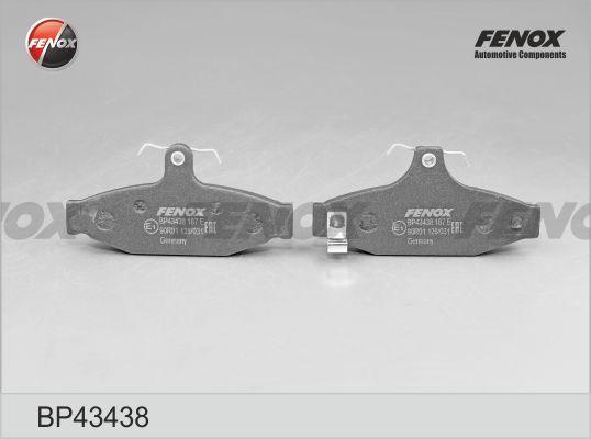 Fenox BP43438 - Тормозные колодки, дисковые, комплект avtokuzovplus.com.ua