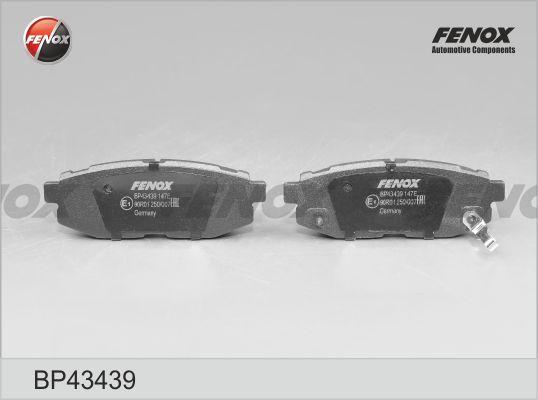 Fenox BP43439 - Тормозные колодки, дисковые, комплект autodnr.net