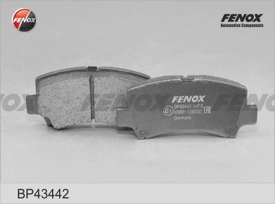 Fenox BP43442 - Тормозные колодки, дисковые, комплект autodnr.net