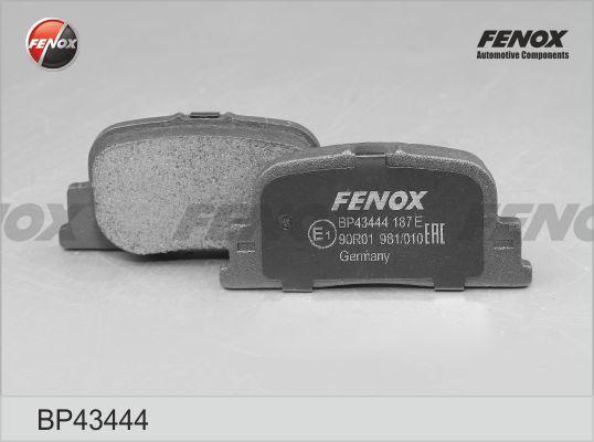 Fenox BP43444 - Тормозные колодки, дисковые, комплект avtokuzovplus.com.ua