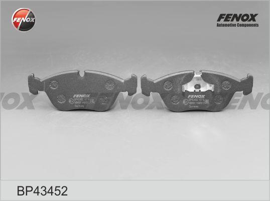 Fenox BP43452 - Гальмівні колодки, дискові гальма autocars.com.ua