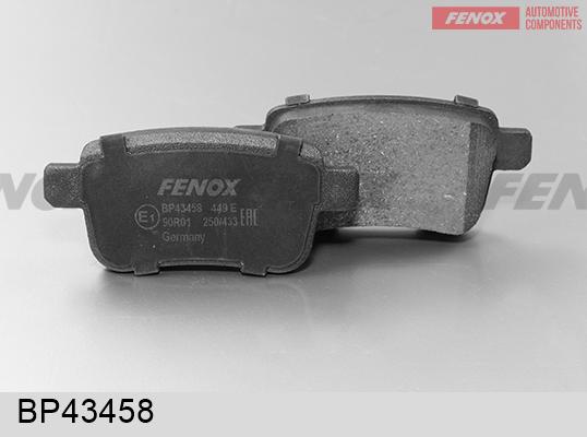 Fenox BP43458 - Гальмівні колодки, дискові гальма autocars.com.ua