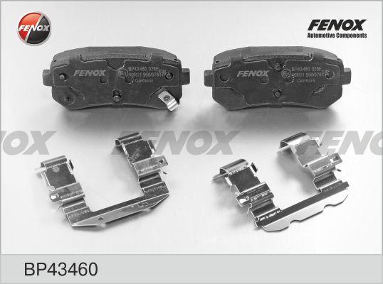 Fenox BP43460 - Тормозные колодки, дисковые, комплект avtokuzovplus.com.ua