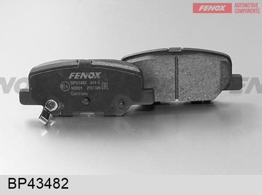 Fenox BP43482 - Гальмівні колодки, дискові гальма autocars.com.ua