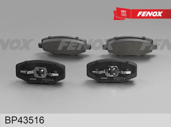 Fenox BP43516 - Гальмівні колодки, дискові гальма autocars.com.ua