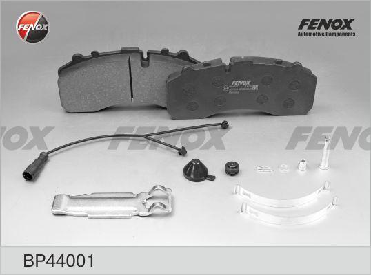 Fenox BP44001 - Тормозные колодки, дисковые, комплект avtokuzovplus.com.ua