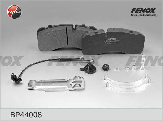 Fenox BP44008 - Тормозные колодки, дисковые, комплект avtokuzovplus.com.ua