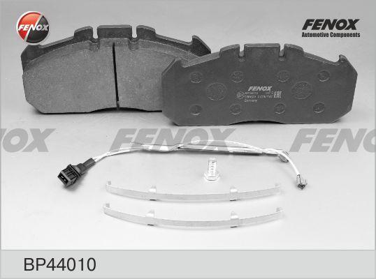 Fenox BP44010 - Тормозные колодки, дисковые, комплект avtokuzovplus.com.ua