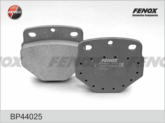 Fenox BP44025 - Тормозные колодки, дисковые, комплект avtokuzovplus.com.ua