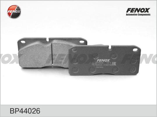 Fenox BP44026 - Тормозные колодки, дисковые, комплект avtokuzovplus.com.ua